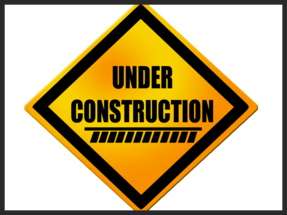 Yellow and Black Under Construction Sign
